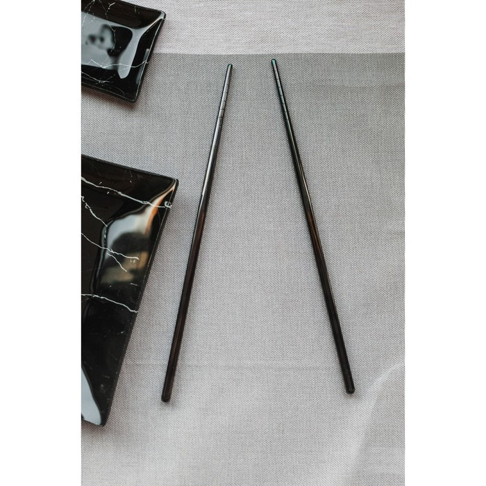 Палочки металлические для еды «Black» - фото 3 - id-p206310402