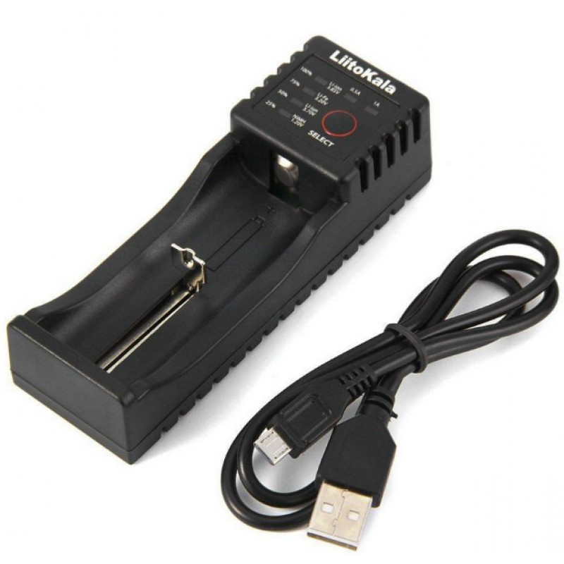 Зарядное устройство LiitoKala Lii-100 для аккумуляторных элементов (в комплекте с USB кабелем)