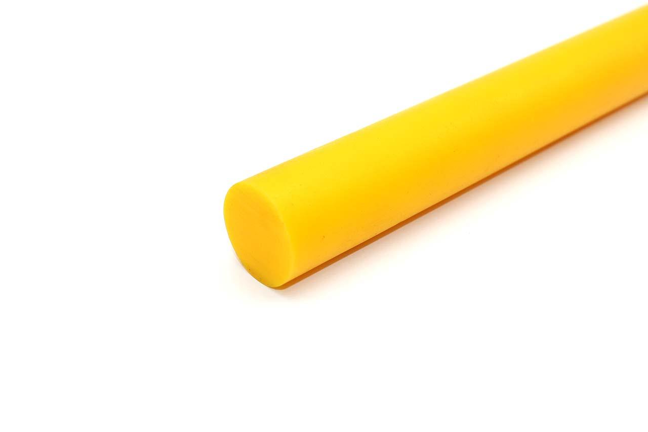 Полиуретан стержень Ф 30 мм ШОР А95 Китай (500 мм, 0.5 кг, жёлтый) - фото 1 - id-p206393076