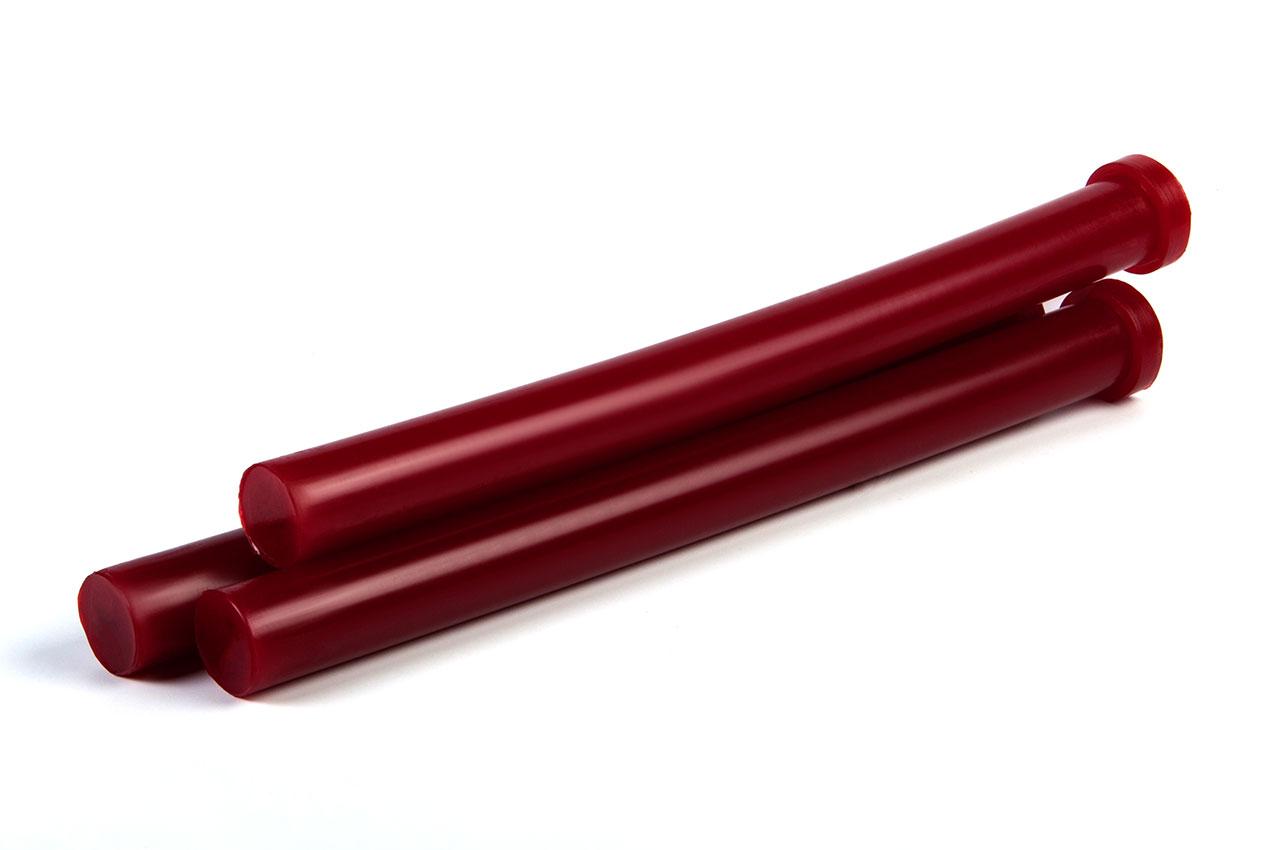 Полиуретан стержень Ф 35 мм (400 мм, 0.5 кг, красный, ШОР А85) Россия - фото 1 - id-p206393077