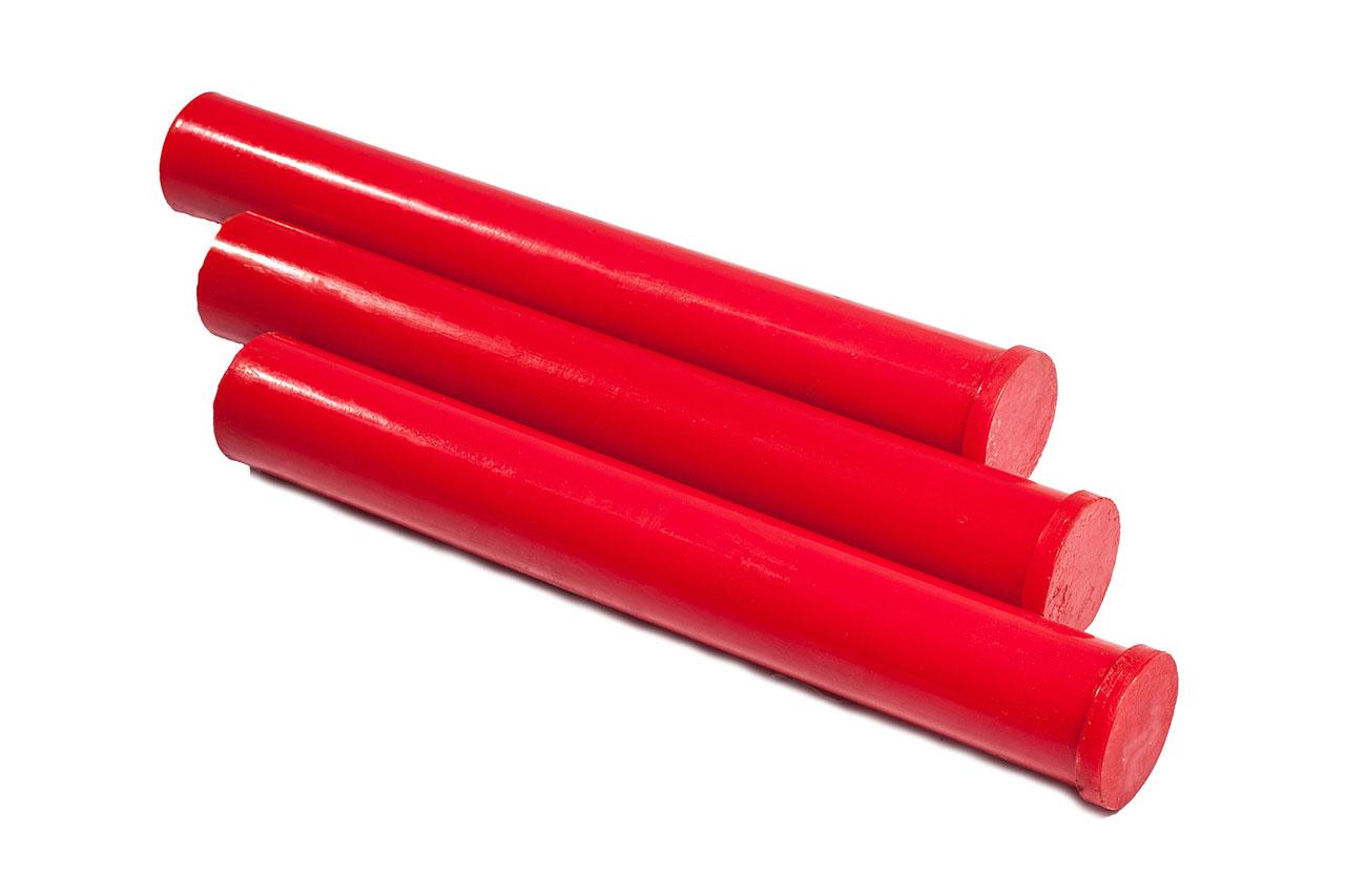 Полиуретан стержень Ф 55 мм (400 мм, 1.2 кг, красный, ШОР А85) Россия - фото 4 - id-p206393087