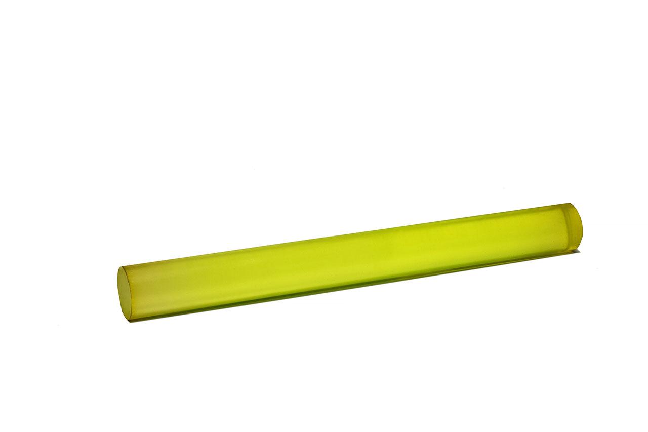 Полиуретан стержень Ф 55 мм ШОР А83 Китай (500 мм, 1.6 кг, жёлтый) - фото 1 - id-p206393088