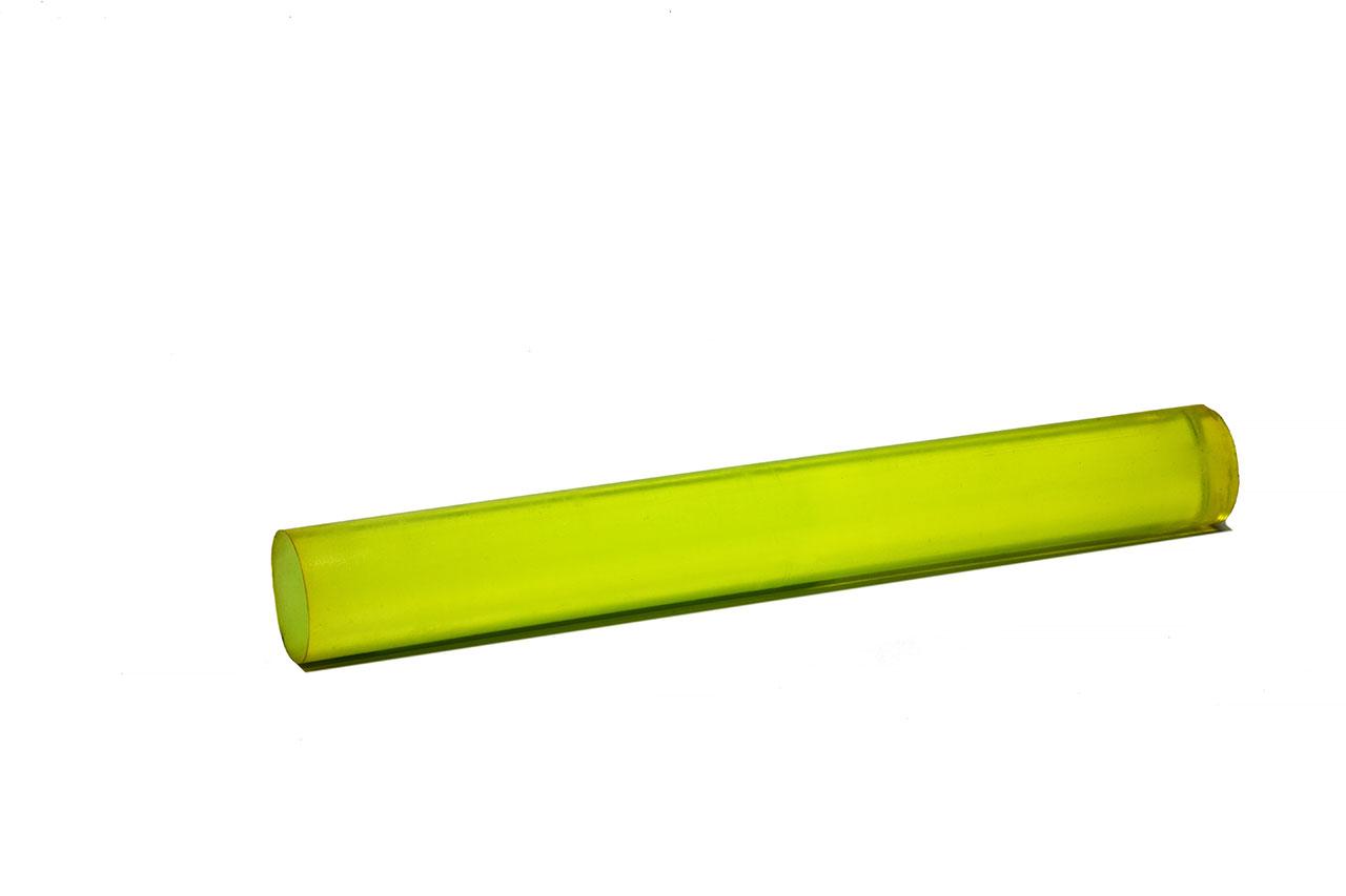 Полиуретан стержень Ф 65 мм ШОР А83 Китай (500 мм, 2.0 кг, жёлтый) - фото 2 - id-p206393093