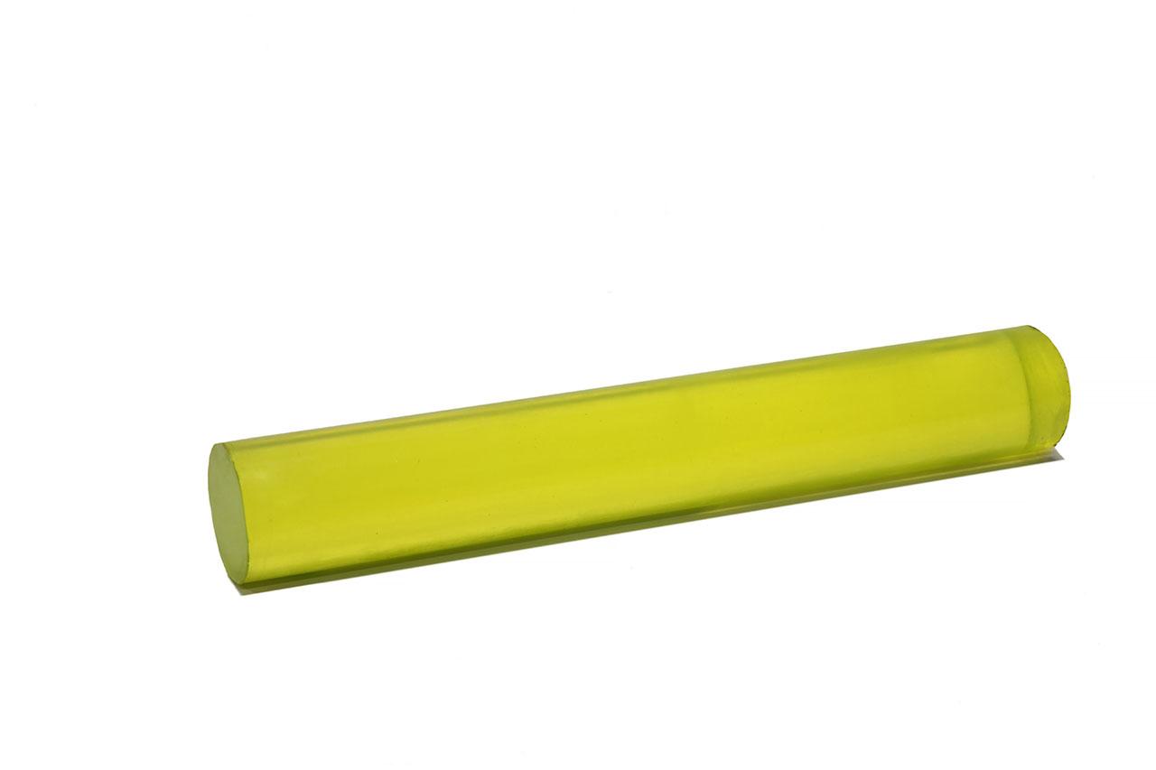 Полиуретан стержень Ф 80 мм ШОР А83 Китай (500 мм, 3.0 кг, жёлтый) - фото 3 - id-p206393099