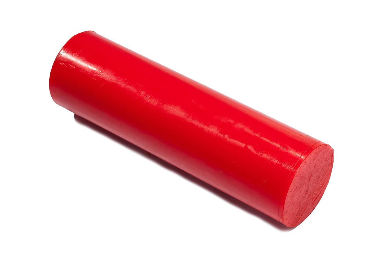 Полиуретан стержень Ф 120 мм (400 мм, 6.1 кг, красный, ШОР А85) Россия - фото 2 - id-p206393106