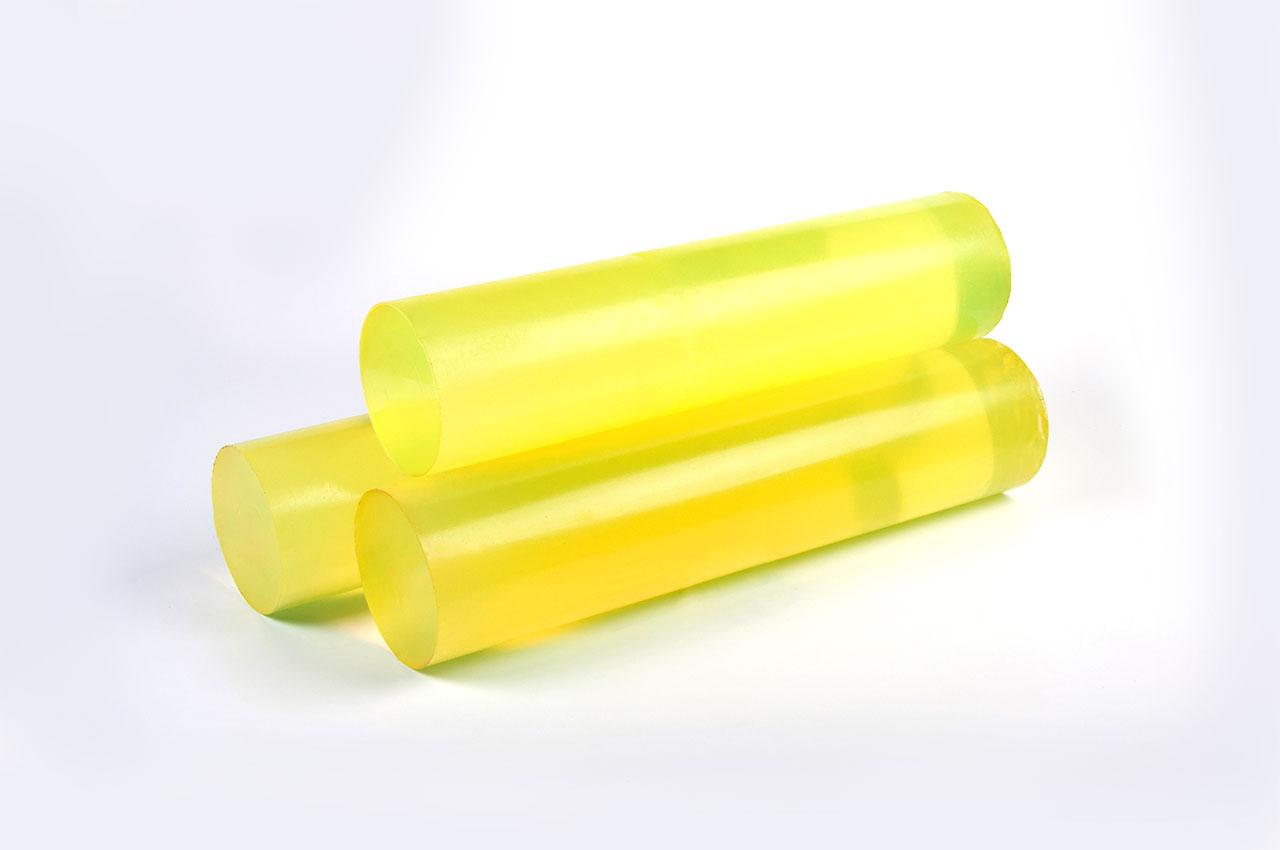 Полиуретан стержень Ф 120 мм ШОР А83 Китай (500 мм, 6.8 кг, жёлтый) - фото 1 - id-p206393107