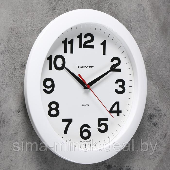 Часы настенные, серия: Классика, дискретный ход, d-29 см, белый циферблат - фото 2 - id-p206405073