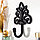 Крючок декоративный чугун "Геральдический узор" 17х6х13 см, фото 2