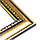 Фоторамка пластик "МИРАМ" 30х40 см золото (пластиковый экран), фото 3