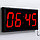 Часы электронные настенные "Соломон", таймер, секундомер, 26 х 4.5 х 60 см, красные цифры, фото 3