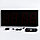 Часы электронные настенные "Соломон", таймер, секундомер, 26 х 4.5 х 60 см, красные цифры, фото 4