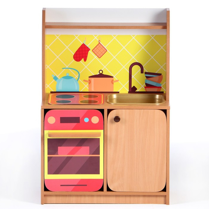 Игровой набор Кухня Машенька мойка МИКС, 684х400х1002, Цветной - фото 3 - id-p206407566