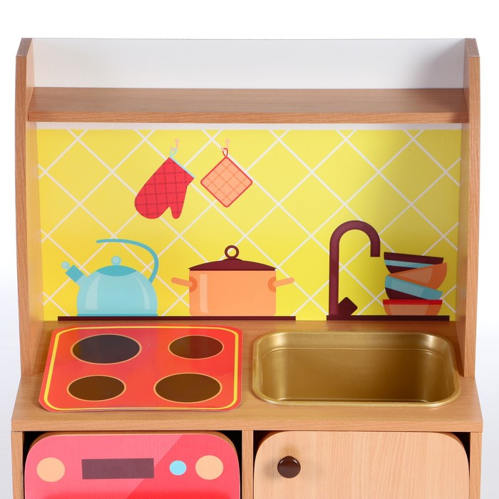 Игровой набор Кухня Машенька мойка МИКС, 684х400х1002, Цветной - фото 4 - id-p206407566