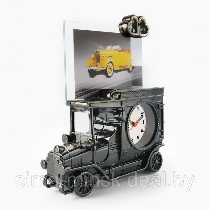 Будильник "Автомобиль", с фоторамкой, d-6 см, 15 х 10 см - фото 4 - id-p206404489