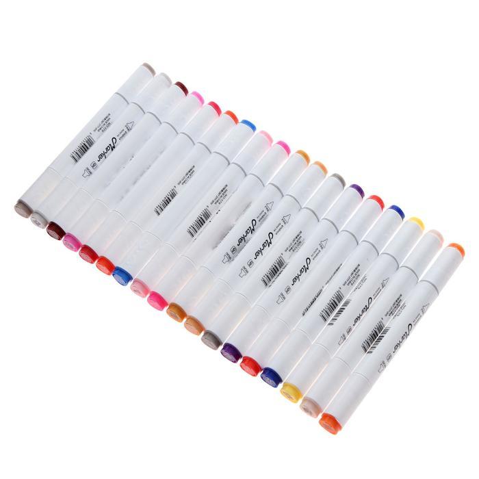 Набор маркеров для скетчинга двусторонние 60 штук/60 цветов - фото 4 - id-p206417422
