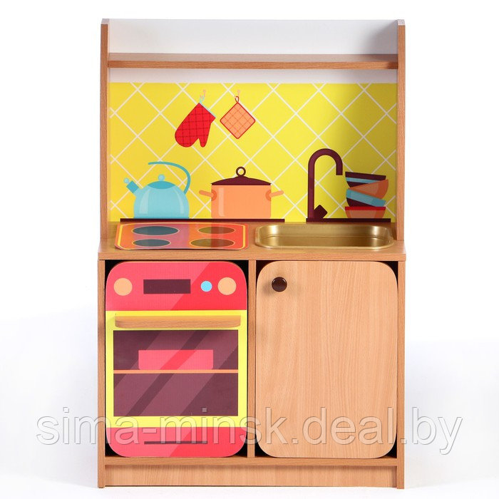 Игровой набор Кухня Машенька мойка МИКС, 684х400х1002, Цветной - фото 3 - id-p206426154