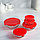 Набор стеклянных салатников Доляна «Классика» с крышками, 5 предметов: 900 мл (17×7,6 см), 500 мл (16×6 см),, фото 5