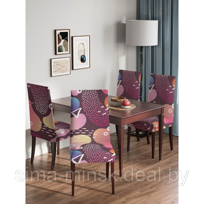 Декоративный чехол на стул со спинкой - фото 4 - id-p206434204