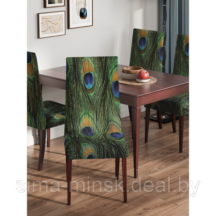 Декоративный чехол на стул со спинкой - фото 3 - id-p206434402