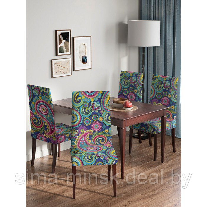 Декоративный чехол на стул со спинкой - фото 4 - id-p206434407