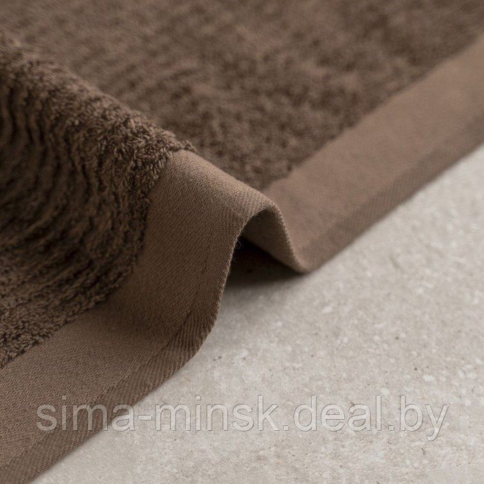 Полотенце махровое «Лайн», размер 30х50 см, цвет коричневый - фото 2 - id-p206437055