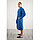 Халат мужской, шалька+кант, размер 52, цвет синий, вафля, фото 2