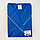 Халат мужской, шалька+кант, размер 52, цвет синий, вафля, фото 5