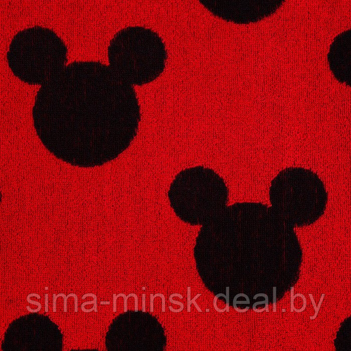 Полотенце махровое Mickey "Микки Маус", красный, 70х130 см, 100% хлопок, 420гр/м2 - фото 2 - id-p206434434