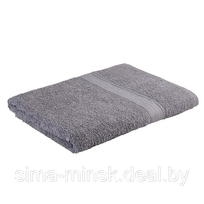 Полотенце махровое, размер 50x90 см, цвет серый - фото 1 - id-p206437076