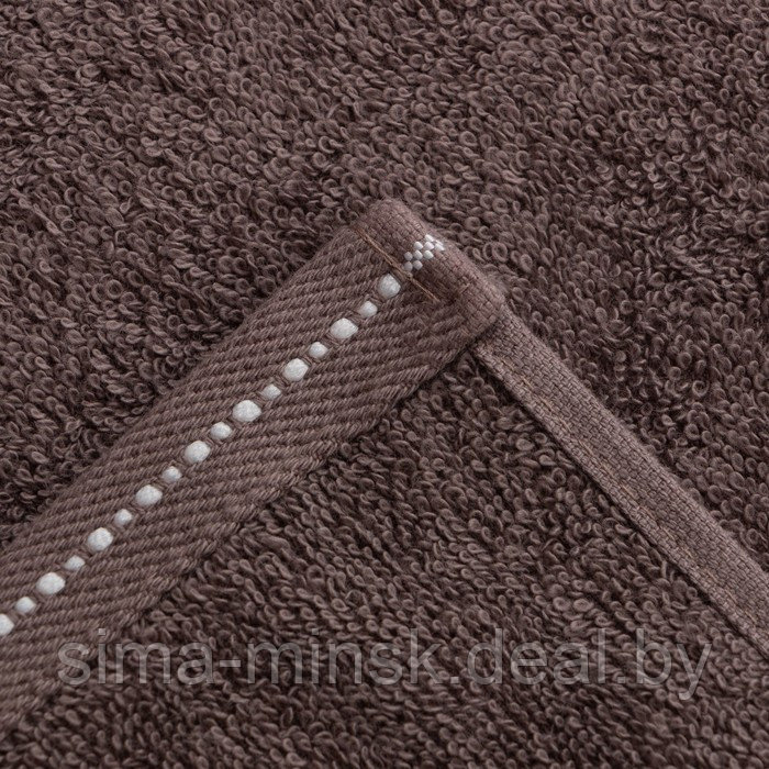 Полотенце махровое Лондон 70х140 см, серо-коричневый, 100% хлопок , 430г/м - фото 4 - id-p206436431