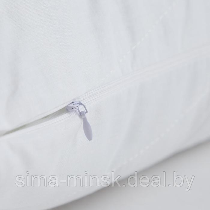 Подушка на молнии Царские сны Бамбук 70х70 см, белый, перкаль (хлопок 100%) - фото 3 - id-p206444389