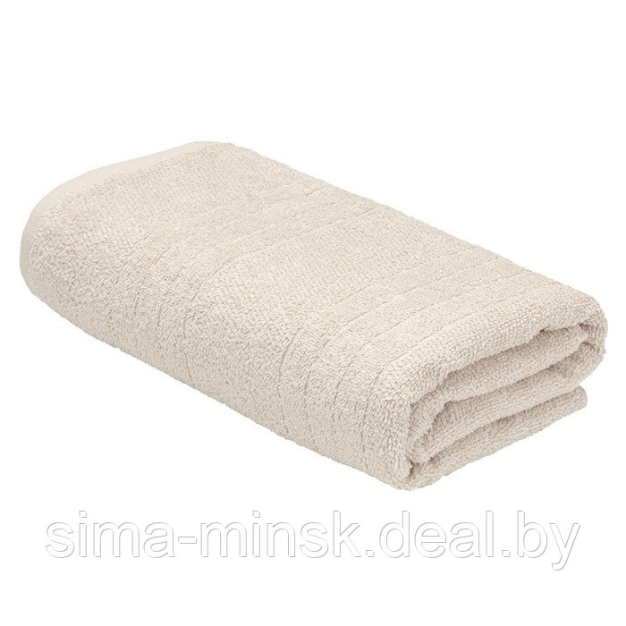 Махровое полотенце, размер 70х130 см, цвет кремовый - фото 1 - id-p206437166
