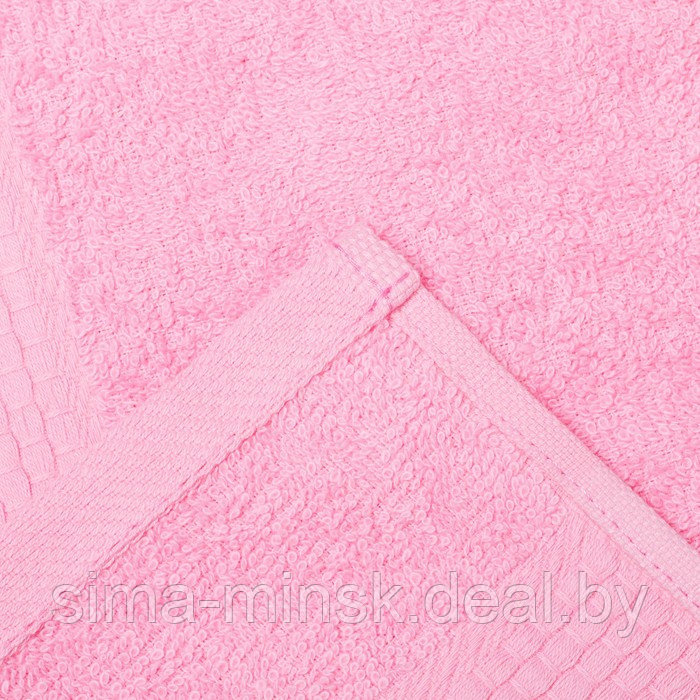 Полотенце махровое гладкокрашеное «Эконом» 70х130 см, цвет розовый - фото 3 - id-p206435738