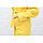 Халат для девочки, рост 152 см, лимонный, вафля, фото 4