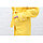 Халат детский вафельный, рост 158 см, цвет лимонный, фото 3