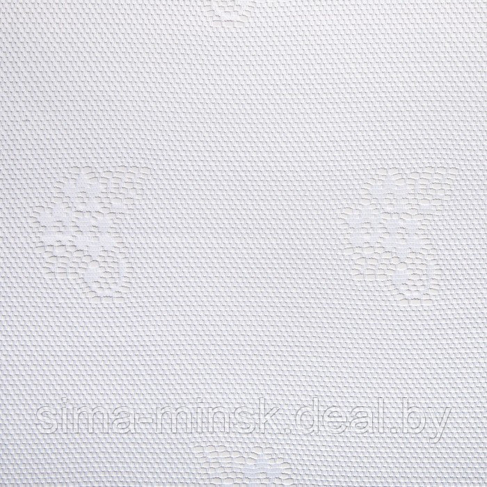 Тюль на кухню без шторной ленты, 200х165 см, цвет белый, 100% полиэстер - фото 2 - id-p206441273