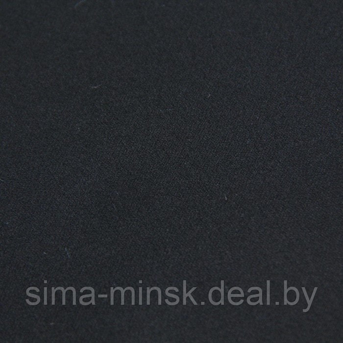 Ткань плательная, сатин стрейч, ширина 150 см, цвет чёрный - фото 2 - id-p206452542