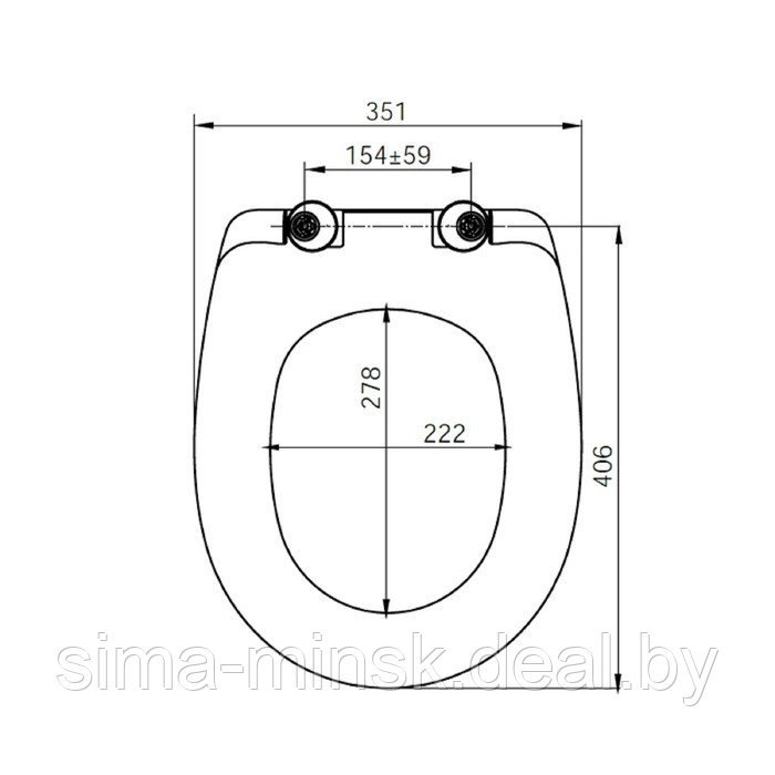 Сиденье для унитаза IDDIS ID 126 Dp Sc, микролифт, дюропласт, белое - фото 2 - id-p206453937