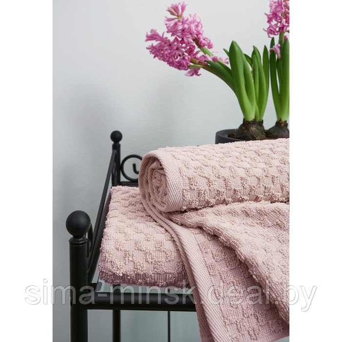 Полотенце махровое Lavender, размер 70х130 см, цвет розовый - фото 1 - id-p206437609
