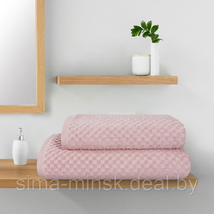Полотенце махровое Lavender, размер 70х130 см, цвет розовый - фото 2 - id-p206437609