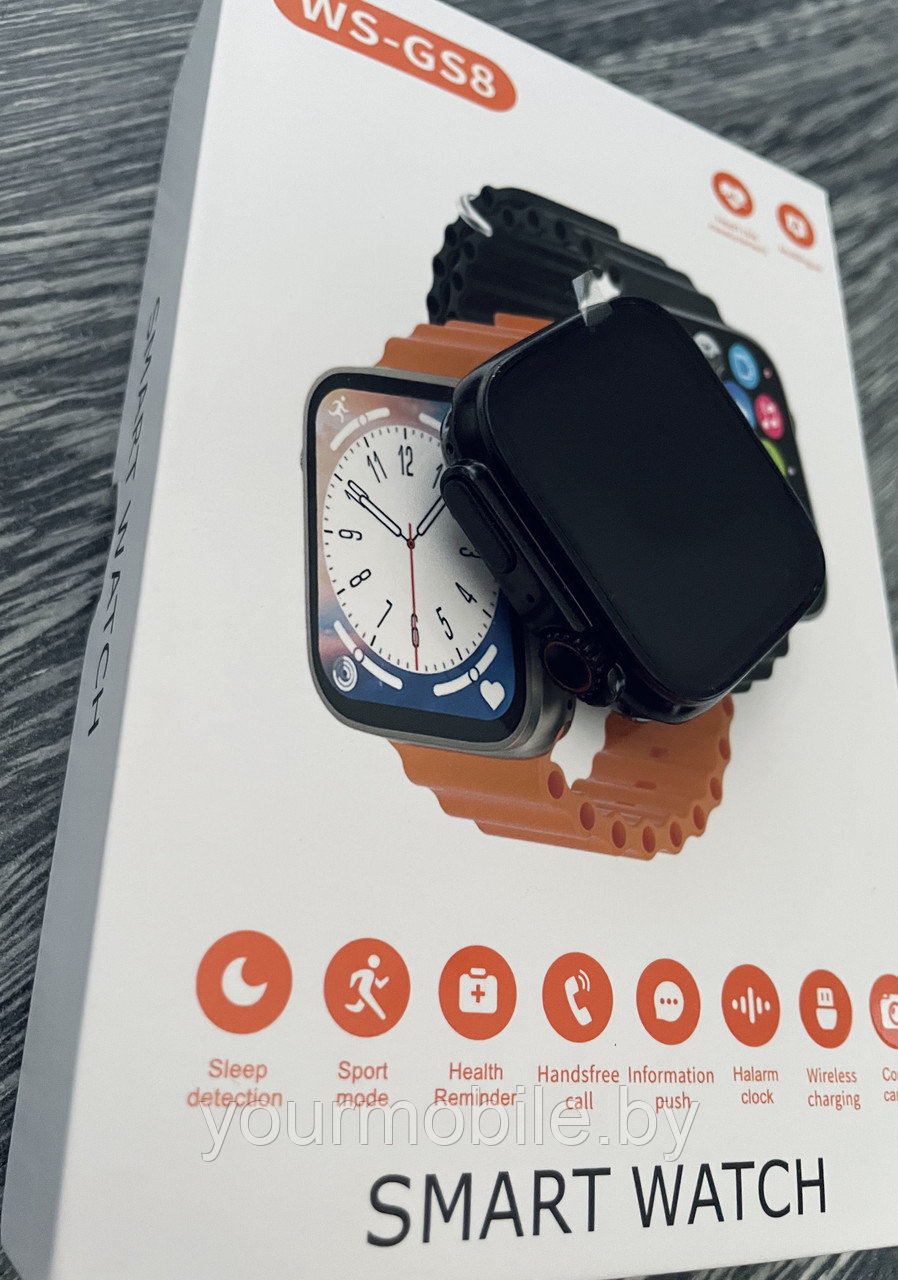 Умные Смарт часы WS-GS8 (Smart Watch) (копия Watch Ultra) - фото 7 - id-p206454535