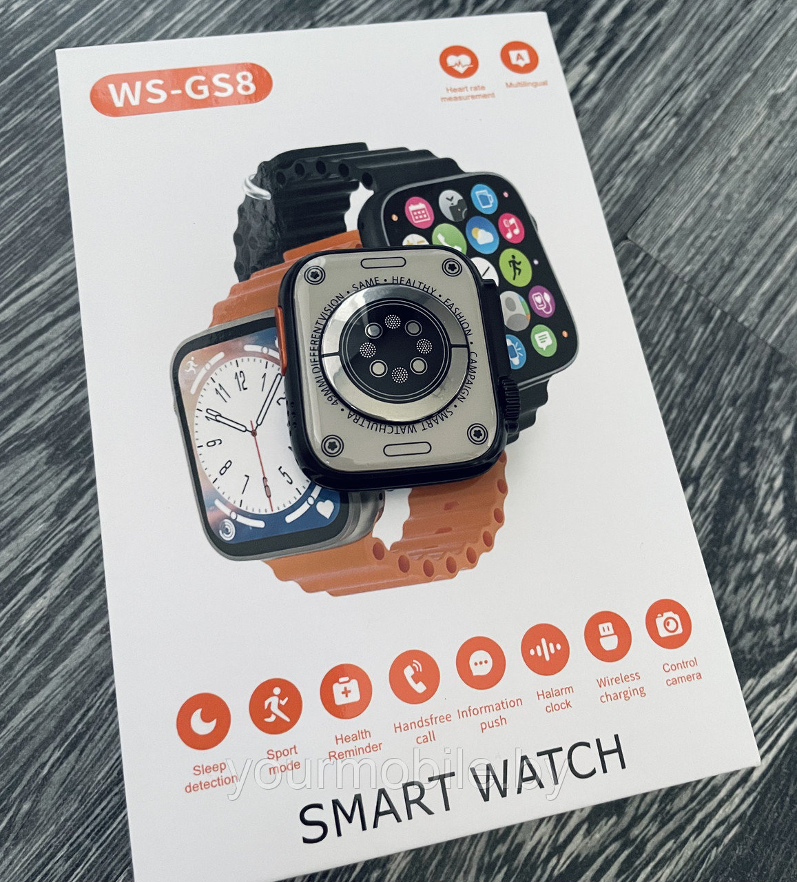 Умные Смарт часы WS-GS8 (Smart Watch) (копия Watch Ultra) - фото 8 - id-p206454535