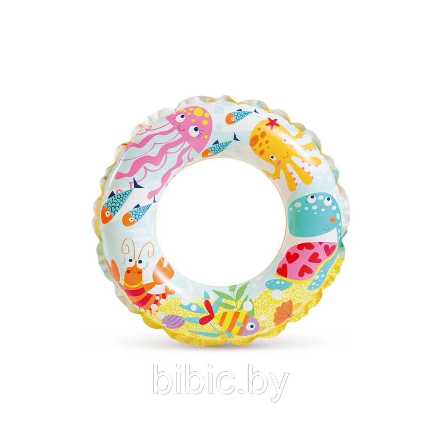 Детский надувной круг для плавания Подводный мир 56205NP для купания плавания детей в море бассейне - фото 2 - id-p206455371