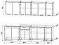 Кухня Мила Лайт 2.6м Серебро - Бетон, фото 2