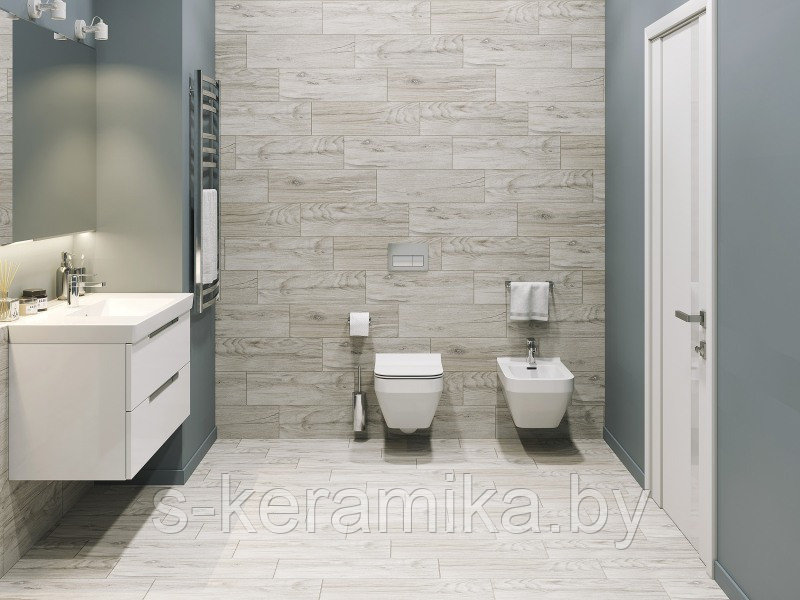 CERSANIT BERGEN КЕРАМОГРАНИТ ЦЕРСАНИТ БЕРГЕН СЕРЫЙ 18,5X59,8 см
