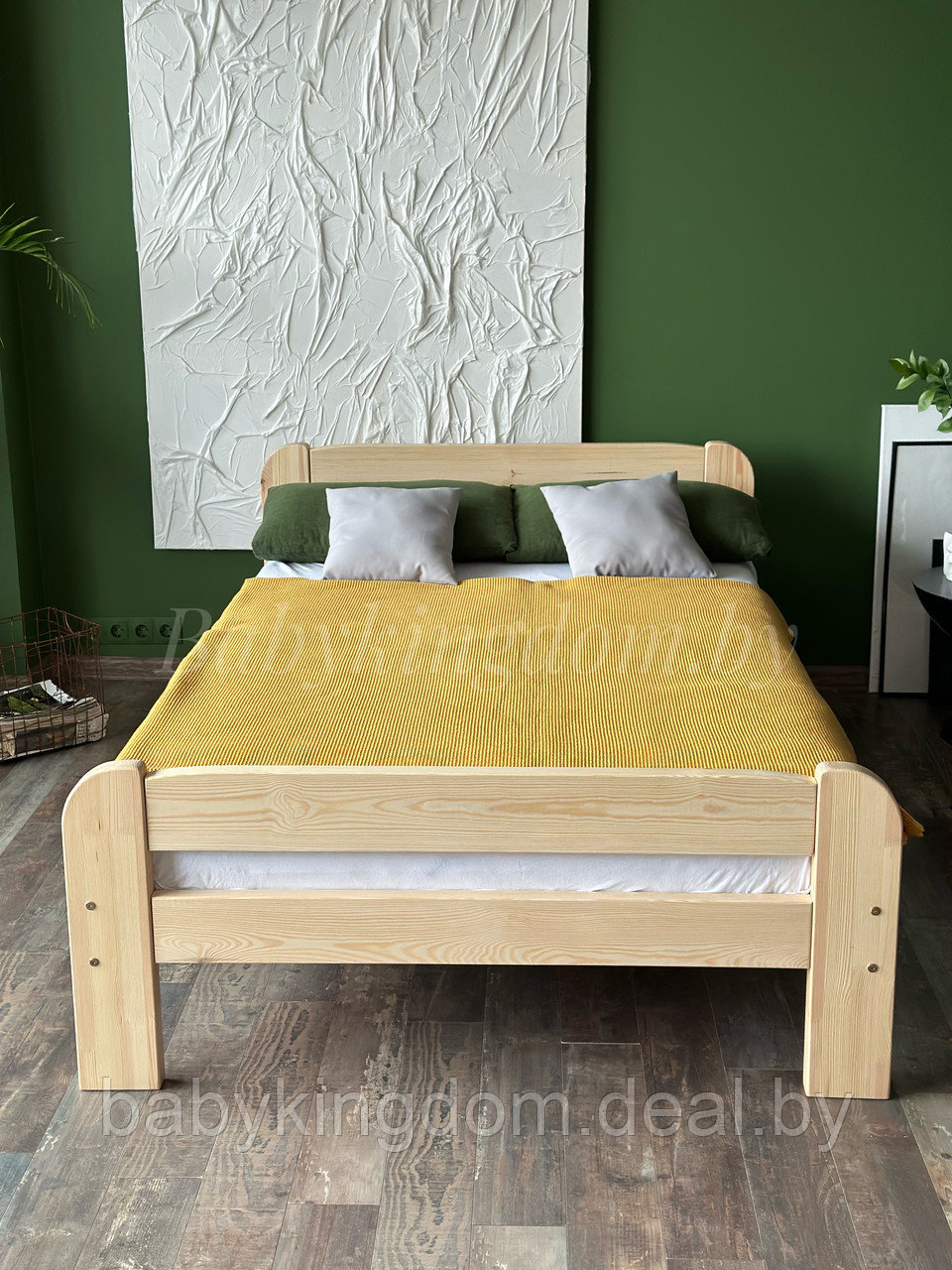 Двуспальная кровать "Бодо" 160х200(лак) - фото 4 - id-p192980357