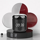 Часы электронные настольные, белая индикация, с колонкой, 8.8 х 7.6 х 7.6 см, фото 2