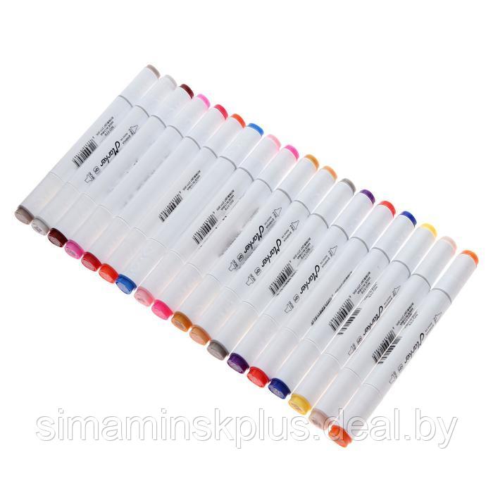 Набор маркеров для скетчинга двусторонние 60 штук/60 цветов - фото 4 - id-p206456181