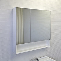 Зеркало-шкаф Comforty «Никосия-80», белый глянец