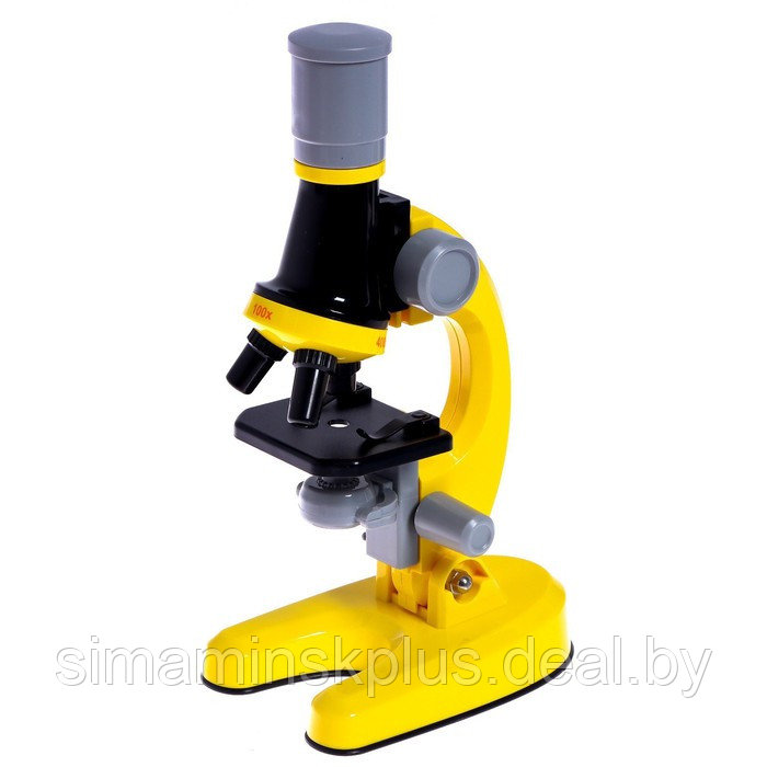 Микроскоп детский «Юный ботаник» кратность х100, х400, х1200, желтый, подсветка - фото 2 - id-p206456242